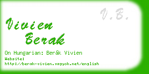 vivien berak business card